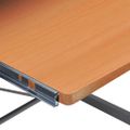 vidaXL Rohový počítačový stôl hnedý 132x112x99 cm spracované drevo