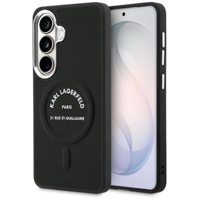 Karl Lagerfeld case Embossed Ring RSG Logo MagSafe pre Samsung Galaxy S26 čierna