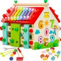 Montessori multifunkčný drevený domček Kruzzel 22564