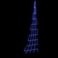 vidaXL LED Vianočný stromček so zemnými kolíkmi Modrá 511 cm Kov