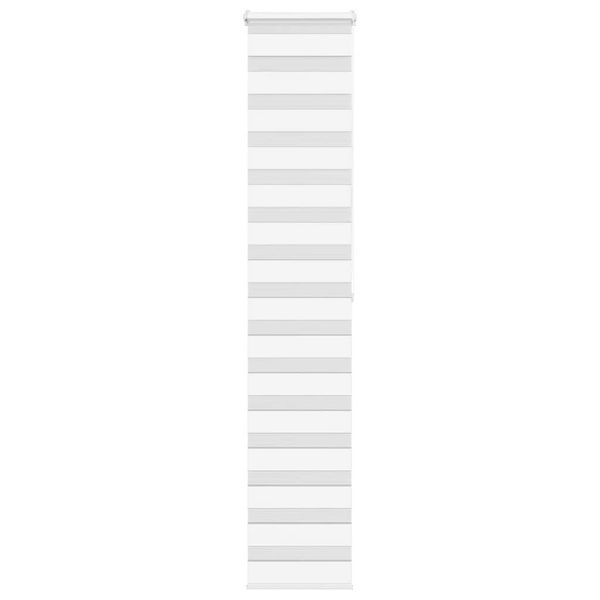 vidaXL Zebra roleta biela 50x200 cm šírka látky 45,9 cm polyester