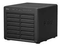 Server NAS - 12 zásuviek - SATA 3Gb/s - RAID 0, 1, 5, 6, 10, JBOD - RAM 4 GB - Gigabit Ethernet - iSCSI podpora