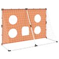 vidaXL Detská futbalová bránka s cieľmi a loptou 182x62x118 cm