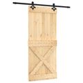 vidaXL Posuvné dvere Prírodná a čierna 90 x 210 cm