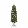 vidaXL Umelý vianočný stromček Zelená 120 cm PVC, oceľ a plast