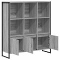 vidaXL Knižnica 99,5 x 30 x 108 cm Kompozitné drevo Sivý Sonoma