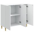 vidaXL Servírovacia skriňa Biela 89 x 34,5 x 80 cm Kompozitné drevo