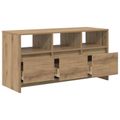vidaXL TV skrinka 102 x 37,5 x 52,5 cm Dub artisan Kompozitné drevo