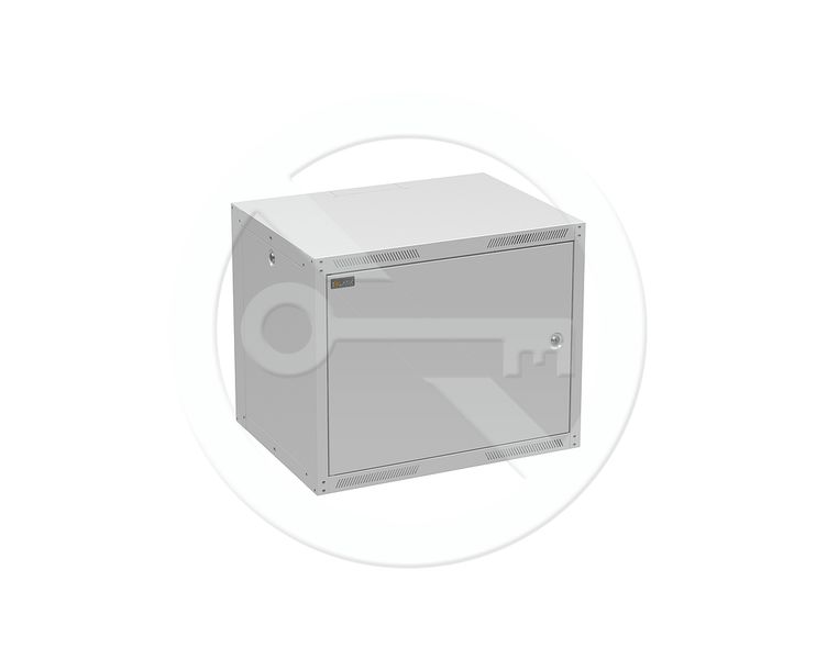 Rozvádzač nástenný GrandN Duo 9U 450mm, dvere plech, RAL7035, GrandND-9U-645-21-G