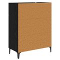 vidaXL Servírovacia skriňa Čierny dub 69,5 x 34 x 90 cm