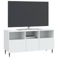 vidaXL TV skrinka Biela 102 x 34,5 x 50 cm Kompozitné drevo