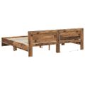 vidaXL Rám postele Staré drevo 200 x 200 cm Kompozitné drevo