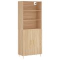 vidaXL Vysoká skrinka dub sonoma 69,5x34x180 cm spracované drevo