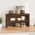 vidaXL kuchynské stojany stohovateľné 2 ks hnedý dub 60x15x16 cm
