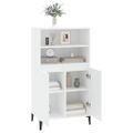 vidaXL Vysoká skrinka biela 60x36x110 cm spracované drevo