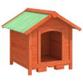 vidaXL Koterec pre psa hnedý 65x65x61,5 cm borovicový masív