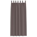 vidaXL Záclony na zatemnenie s krúžkami 2 ks Tmavohnedá 225 x 140 cm