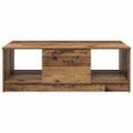 vidaXL Konferenčný stolík Staré drevo 102 x 50 x 36cm Kompozitné drevo