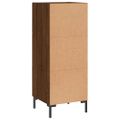 vidaXL Komoda hnedý dub 34,5x34x90 cm spracované drevo