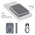 Powerbanka EMOS WI 522 /B0555GY/, 5 000 mAh, 20 W+Wireless, sivá