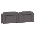 vidaXL Posteľ Viana s matracom sivá 180x200 cm umelá koža