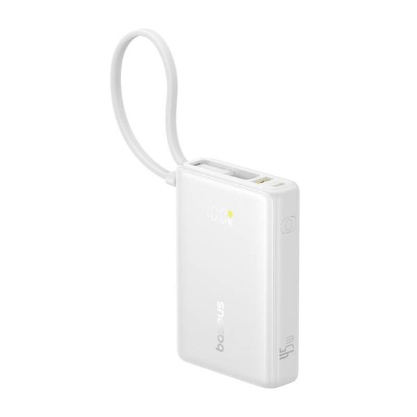 Powerbank Baseus PicoGo Digital Display 10000mAh 45W (biely)