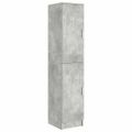 vidaXL Highboard Betónová šedá 35 x 39 x 168 cm