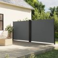 vidaXL Zaťahovacia bočná markíza, antracitová 160x1000 cm