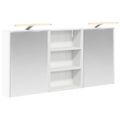 vidaXL Set kabinetov do kúpeľne 3 ks 126 x 16 x 62.5 cm