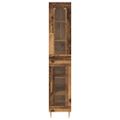 vidaXL Highboard 2 ks Staré drevo 34,5 x 34 x 180 cm Kompozitné drevo