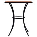 vidaXL Mozaikový bistro stolík, tehlová farba 60 cm, keramika