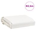 vidaXL Celta, biela Ø 2,6 m 650 g/m²