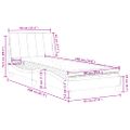 vidaXL Posteľ s matracom Hanko čierny 90x190 cm zamat