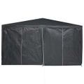 vidaXL Párty stan Antracit 400 x 400 x 266 cm Polyetylén