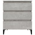 vidaXL Komoda betónovo sivá 60x35x70 cm spracované drevo