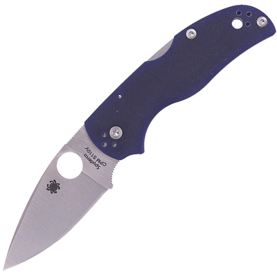 Spyderco C41GPDBL5 Native 5 Dark Blue vreckový nôž 7,5 cm, Satin, tmavomodrá, G10