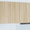 vidaXL Závesná skrinka Sonoma dub a biela 50 x 31 x 100 cm