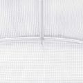 vidaXL Skleník s oceľovým rámom biely 20 m² 5x4x2,3 m