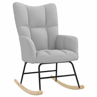 vidaXL Hojdacie kreslo Cloud Grey Fabric