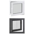 vidaXL Otočné a sklopné okno do suterénu RISOR 60 x 60 cm PVC a sklo