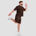 Tričko Oversized Unstoppable Brown - GymBeam, veľkosť M, veľkosť oblečenia M