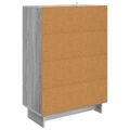 vidaXL Servírovacia skriňa Sivá Sonoma 66 x 34,5 x 95 cm