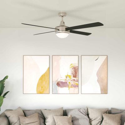 vidaXL Stropný ventilátor s osvetlením a diaľkovým ovládaním Ø 130 cm