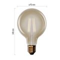 LED žiarovka Vintage G95 / E27 / 4,5 W (40 W) / 420 lm / teplá biela