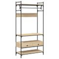 vidaXL Šatník so zásuvkami dub sonoma 89x39x184,5 cm kompozitné drevo
