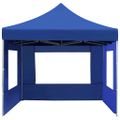 vidaXL Profesionálny skladací stan+steny, hliník 4,5x3 m, modrý