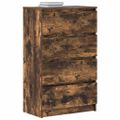 vidaXL Komoda údený dub 60x35x98,5 cm spracované drevo