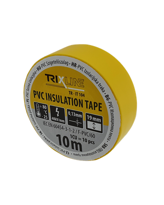PVC izolačná páska TR-IT 104 10m, 0,13mm žltá TRIXLINE