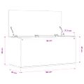 vidaXL Úložný box sivý sonoma 100x42x46 cm kompozitné drevo