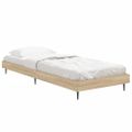 vidaXL Posteľný rám bez matraca dub sonoma 75x190 cm kompozitné drevo